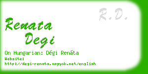 renata degi business card